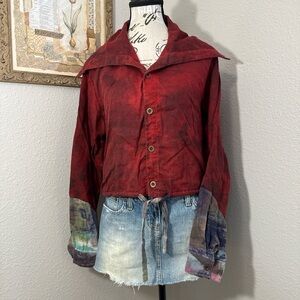 Vintage Western Two Toned Art Shirt Women’s Size Medium